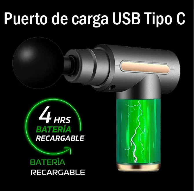 🔥 Pistola Masajeadora Muscular de Alta Potencia 🔥