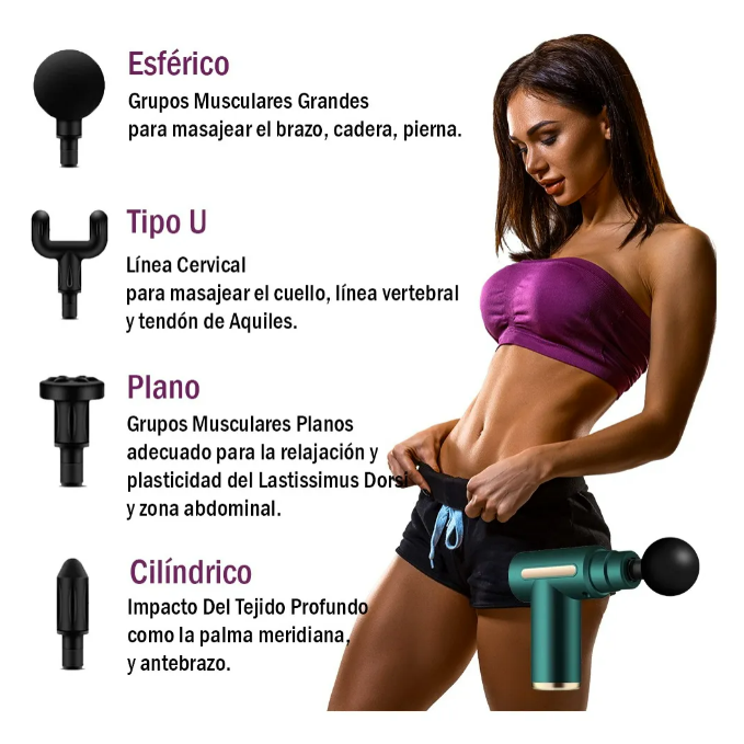 🔥 Pistola Masajeadora Muscular de Alta Potencia 🔥
