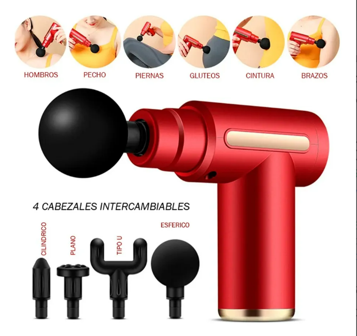 🔥 Pistola Masajeadora Muscular de Alta Potencia 🔥