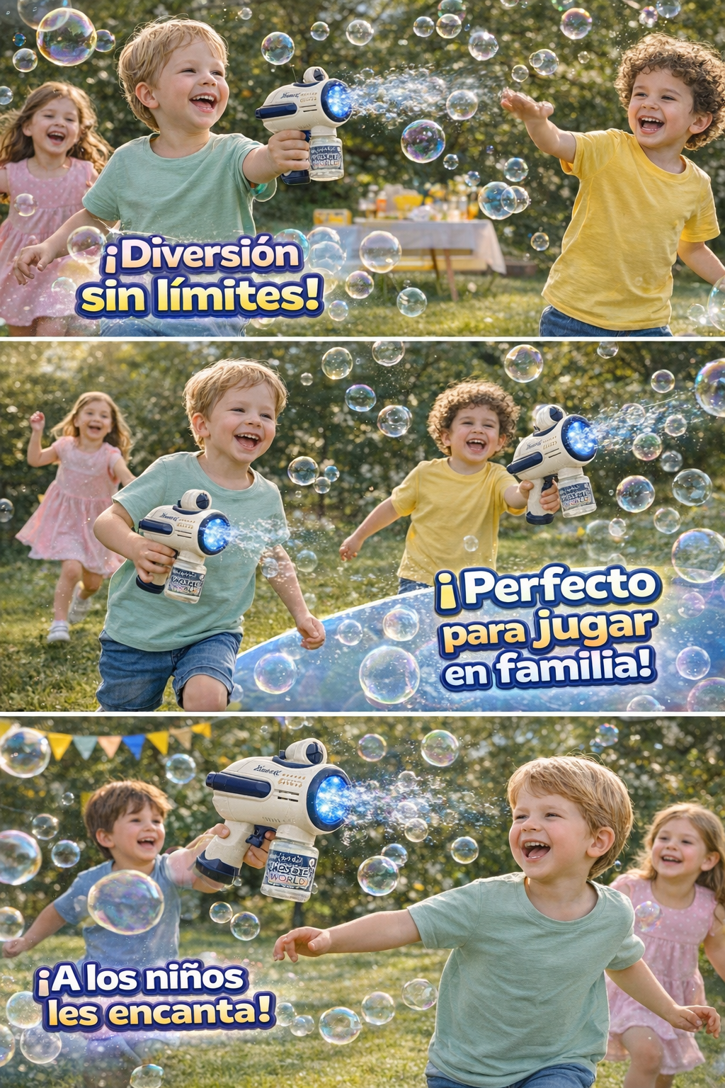 Pistola Espacial de Hacer Burbujas