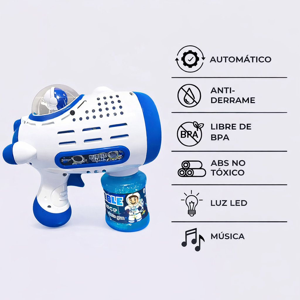 Pistola Espacial de Hacer Burbujas