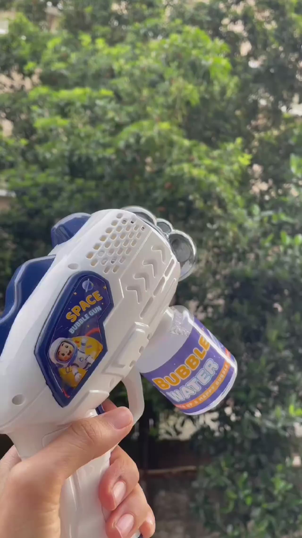 Pistola Espacial de Hacer Burbujas